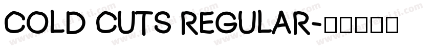 Cold Cuts Regular字体转换